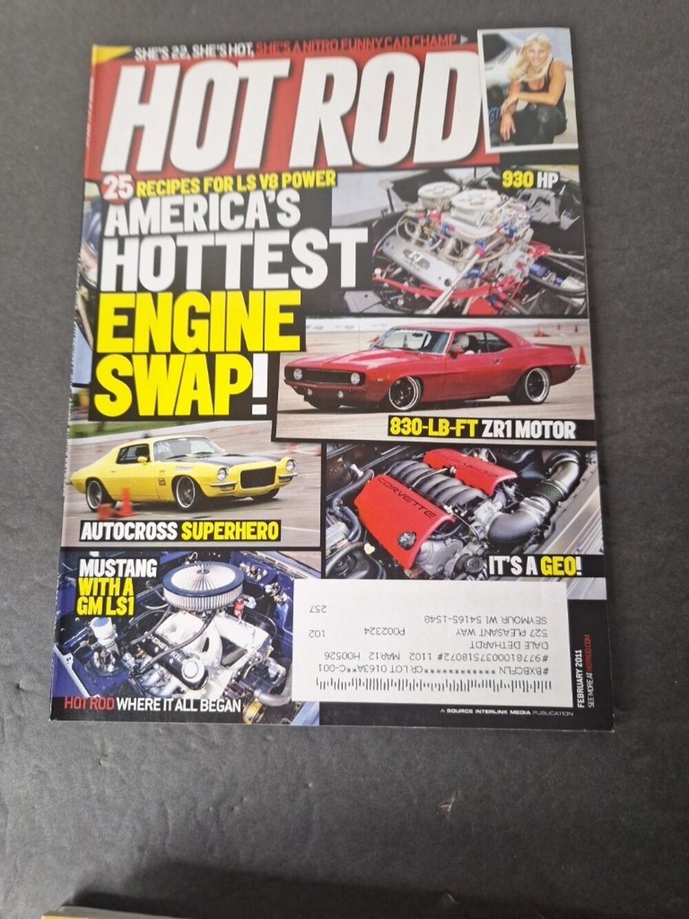 HOT ROD MAGAZINE FULL YEAR 2011.....COMPLETE TWELVE ISSUES JAN to DEC - Picture 11 of 13